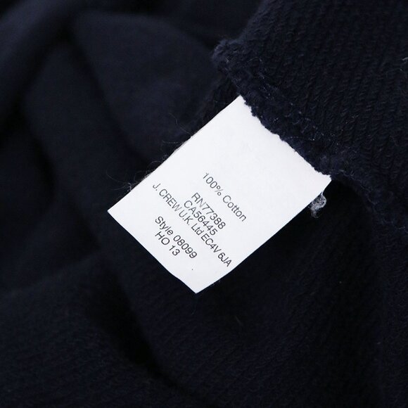 Madewell 100% Cotton Cutout Crewneck Pullover Sweatshirt Navy Blue Size S $72 - Picture 7 of 13